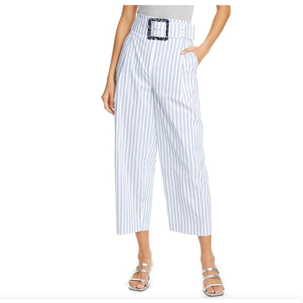 Tanya Taylor Bea Wide Leg Crop Pants